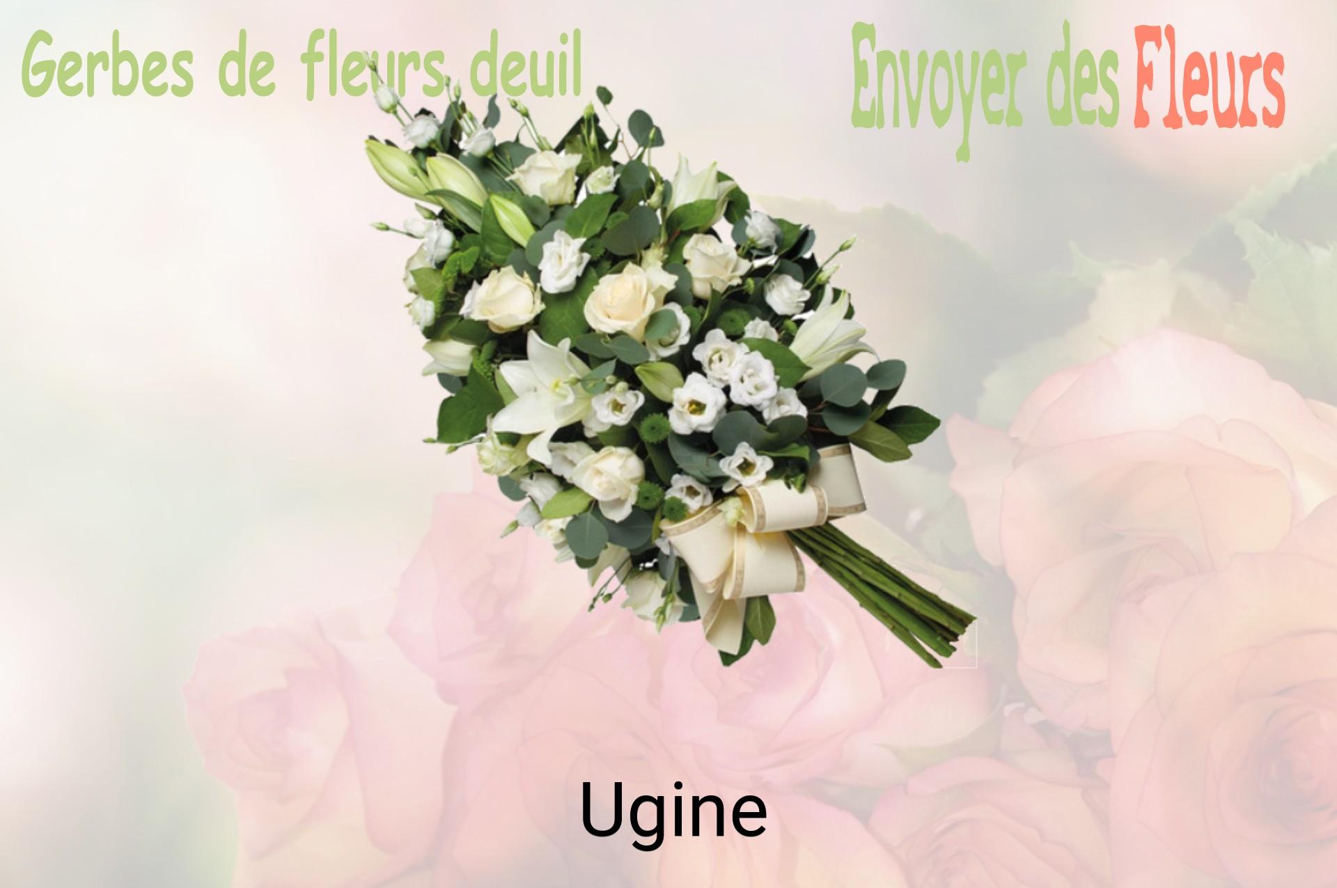 Gerbe de fleurs de deuil livrée à Ugine